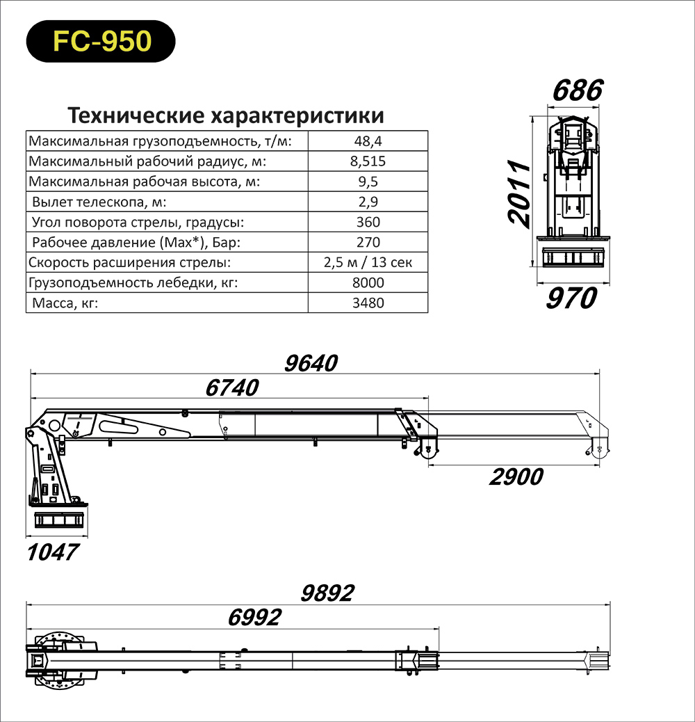 FC-950 Спецификация