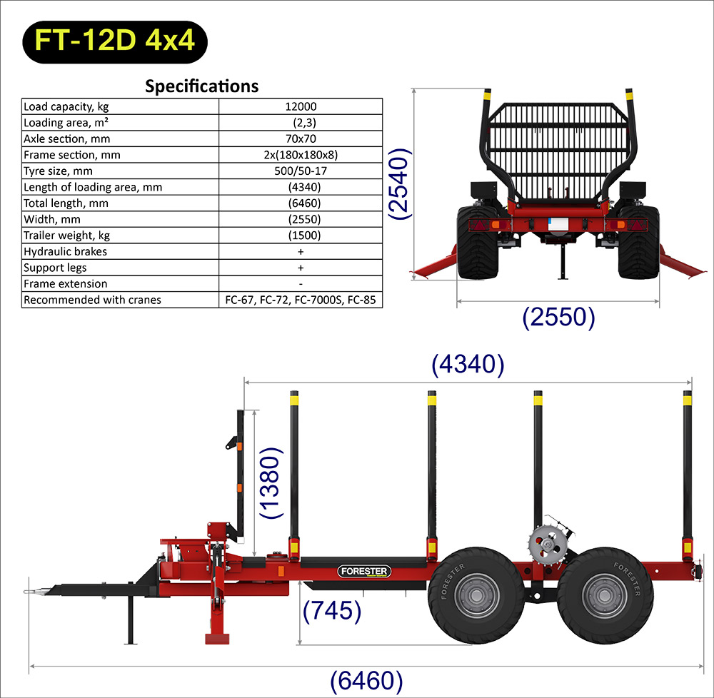 FT-12D 4x4 Specification